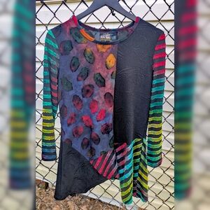 Colorful Textured Women's Top